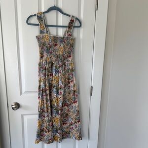 Reformation Floral Smocked Midi Dress